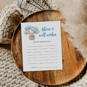 Carte de conseils Ourson en peluche