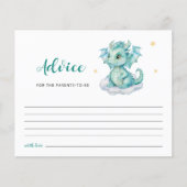 Carte de conseils Petit Dragon (Devant)