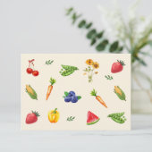 Carte de conseils pour Baby Shower au marché de pr (Debout devant)