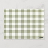 Carte de conseils pour baby shower Locally Grown F (Dos)