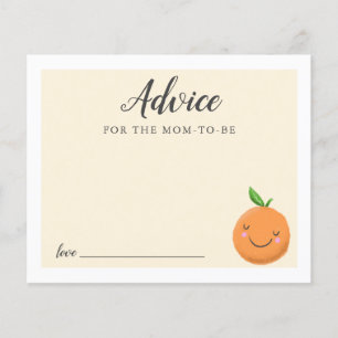 Carte de conseils pour Baby Shower 'Petit Jaune Ad