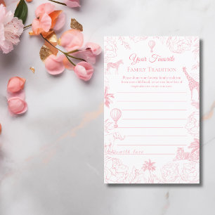 Carte de conseils pour Baby Shower Safari Jungle R