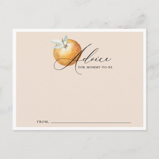 Carte de conseils pour Baby Shower thème Little Cu (Devant)