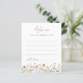 Carte de conseils pour bébé pour les futurs parent (Debout devant)