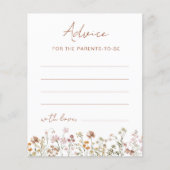 Carte de conseils pour bébé pour les futurs parent (Devant)