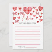 Carte de conseils pour bébé thème chéri (Devant)