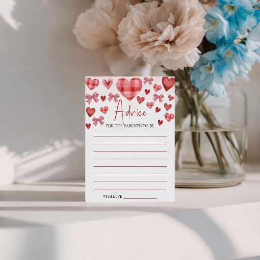Carte de conseils pour bébé thème chéri