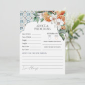 Carte de conseils pour bébé Tuscany Tile Coastal I (Debout devant)