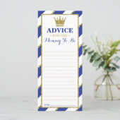 Carte de conseils pour future maman, Baby Shower,  (Debout devant)