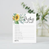 Carte de conseils pour la fête de bébé (Debout devant)