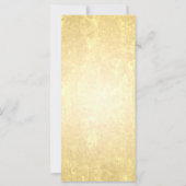 Carte de conseils pour la fête de mariage en or av (Dos)