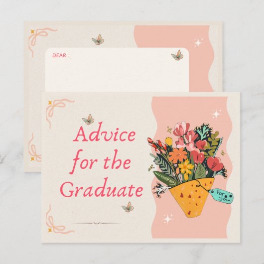 Carte de conseils pour l'obtention d'un diplôme dr (Devant / Derrière)