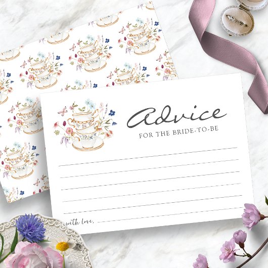 Carte de conseils pour Tea Party