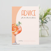 Carte de conseils pour un amour au premier Spritz (Debout devant)