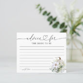 Carte de conseils pour un mariage d'automne à thèm (Debout devant)