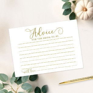 Carte de conseils pour une baby shower automnal de