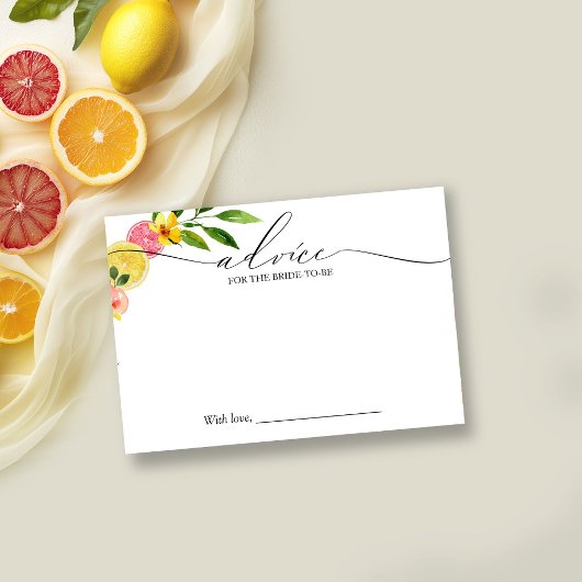 Carte de conseils pour une douche de mariage Main
