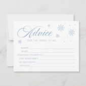 Carte de conseils pour une fête prénuptiale Blue S (Devant)