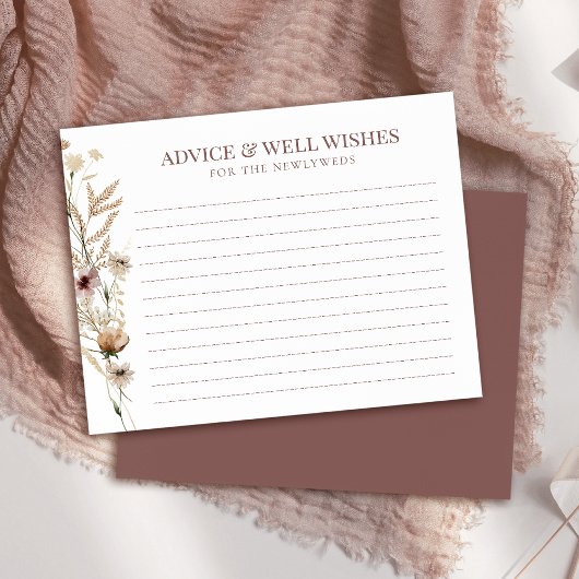 Carte de conseils pour une fête prénuptiale sur le