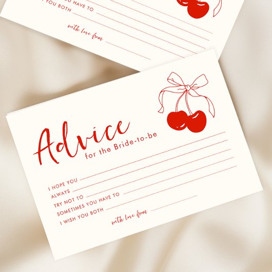 Carte de conseils Shower Mariage 