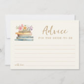 Carte de conseils sur le thème du livre (Devant)