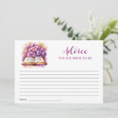 Carte de conseils sur le thème du livre Hydrangea (Debout devant)