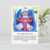 Carte de conservation de jalon : 6 mois (Debout devant)