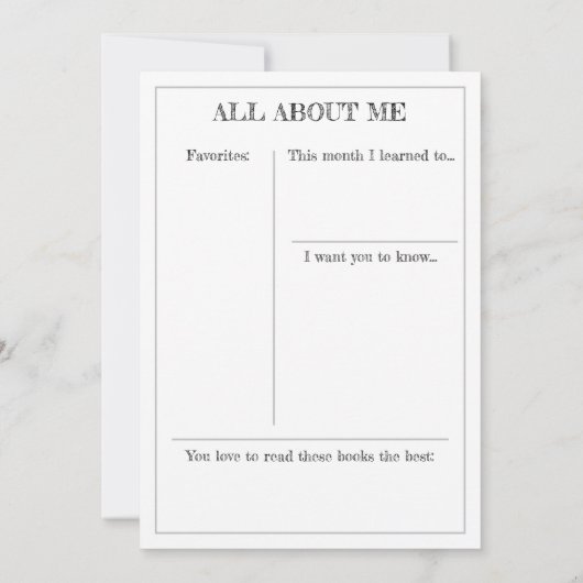 Carte de conservation de jalon : dix mois (Dos)