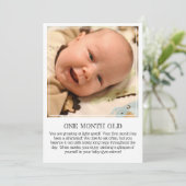 Carte de conservation de jalon : un mois (Debout devant)