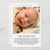 Carte de conservation de jalon : un mois (Devant / Derrière)