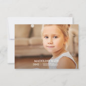 Carte de conservation de photos de l'année scolair (Devant)