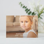 Carte de conservation de photos de l'année scolair (Debout devant)