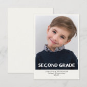 Carte de conservation de photos de l'année scolair (Devant / Derrière)