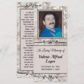 Carte de conservation personnalisée marbrée (Devant / Derrière)