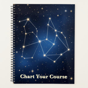 Carte de constellation céleste Étoile en feuille