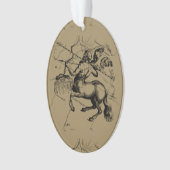 Carte de constellation de Sagittaire par Hevelius (devant)