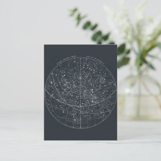 Carte de constellation vintage (Debout devant)