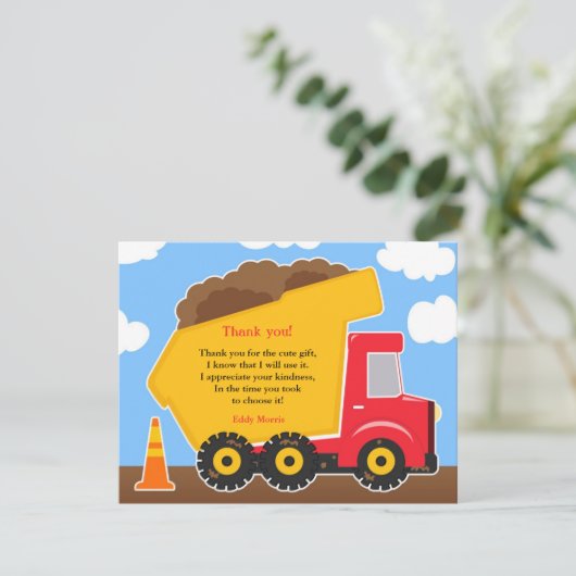 Carte de construction Merci (Debout devant)