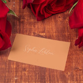 Carte de contact Apricot Crush Nom de police manus