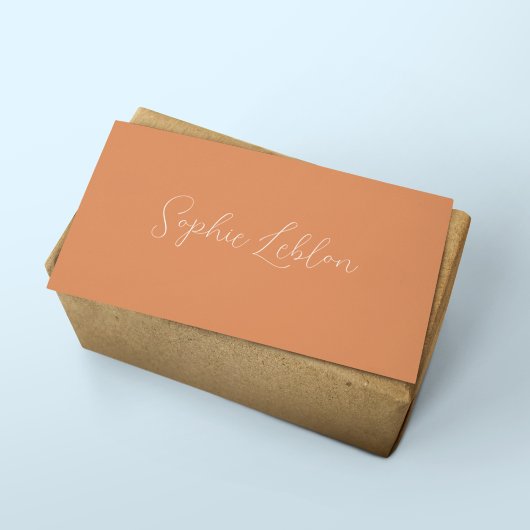 Carte de contact Apricot Crush Nom de police manus