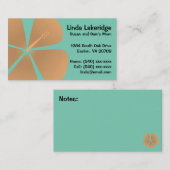 Carte de contact de maman de fleurs de ketmie de (Devant / Derrière)