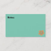 Carte de contact de maman de fleurs de ketmie de (Dos)