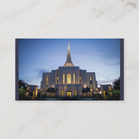 Carte de contact de missionnaire (Devant)