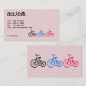 Carte de contact de trois tricycles (Devant / Derrière)