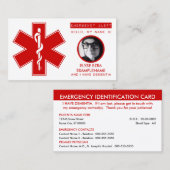 carte de contact d'urgence contre la démence (Devant / Derrière)