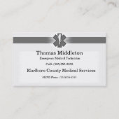 Carte de contact EMS/EMT gris (Devant)