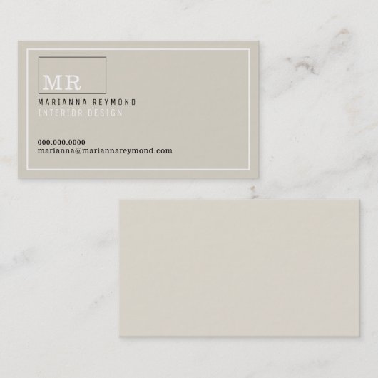 carte de contact introduction moderne, design d'in (Devant / Derrière)