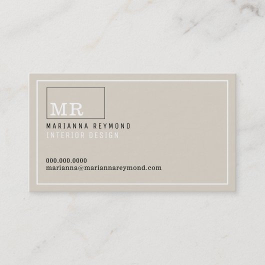 carte de contact introduction moderne, design d'in (Devant)