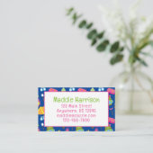 Carte de contact Motif du camp d'été Cute (Debout devant)