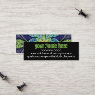 Carte de contact personnelle La Chanteuse IV